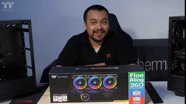 Thermaltake Floe 360mm, 16.8 Million Color Software Enabled (TT RGB Plus/Alexa/Razer Chroma), AMD (AM5/AM4)/Intel (LGA 2066/1200), AIO CPU Liquid Cooler CL-W158-PL12SW-A Black
