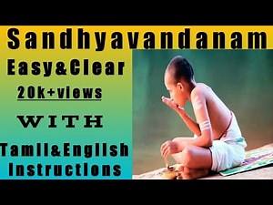 yajurveda evening sandhyavandam English subtitles with (clear explanations) (please read description