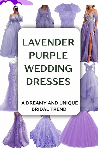 Lavender Purple Wedding Dresses: A Unique Bridal Trend