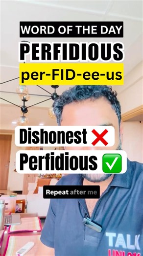 Word Of The Day - Perfidious | Advanced English Vocabulary