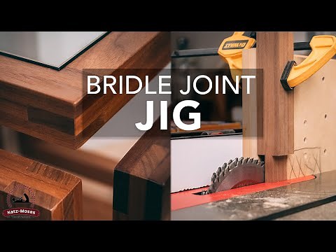 Bridle Joint Jig - One Setup Joinery // Works on the Table Saw or Router Table