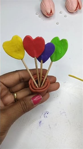 Easy clay candy craft ideas | candy bouquet kids craft #shorts #trending #ytshorts #candy #viral #yt