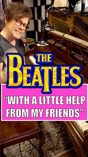 How to Play 'With A Little Help From My Friends' by The Beatles! Easy Piano Chords