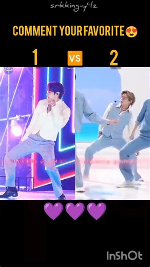 1 🆚 2 btsv 💜 who is best🤔 #bts #art #jhop