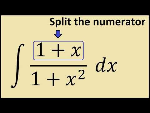 How to Integrate (1+x)/(1+x^2) dx | Daily Integral Practice