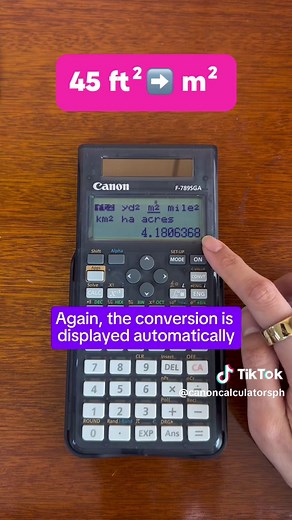 Master Built-in Conversions on Canon F789SGA Calculator