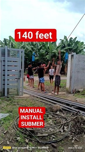 MANUAL INSTALL 140 FEET RISER PIPE SUBMERSSIBLE