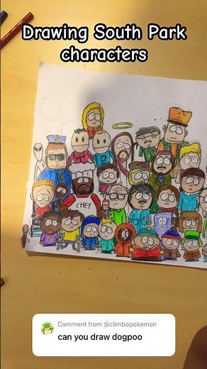 Drawing South Park characters