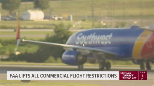 FAA lifts all commercial flight restrictions from government shutdown