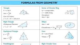 Mensuration Formulae - PHYSICS - Notes - Teachmint