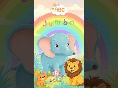 ABC with Jumbo the Elephant (Mobile View) | Learn Alphabet A to Z | Fun Kids Learning