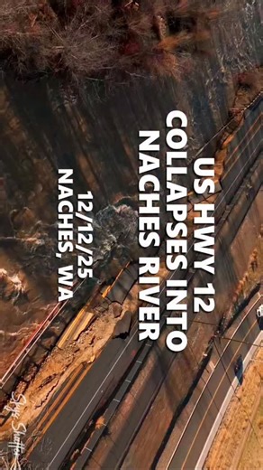 97 reactions · 44 shares | Water doesn’t just flow — it reshapes the land. After record flooding and swollen rivers from the recent atmospheric river event across Washington, the Naches River completely ate away a stretch of US 12 near MP 191, leaving the highway gone and crews now rebuilding what nature took. A stark reminder that even familiar roads can’t stand up to the sheer force of moving water. ️ #Naches #PNW #Flooding | Sky’s Shutter | Facebook