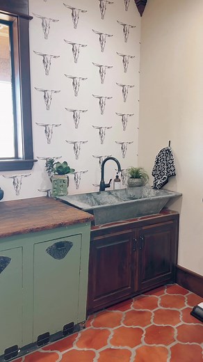 Dream Laundry Room Tour in a Rustic Ranch Style Home