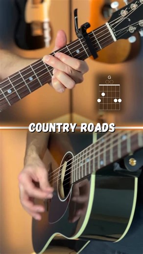 Guitar Coaching Online on Instagram: "country roads (john denver) guitar tutorial #guitarlesson #johndenver #acousticguitar"