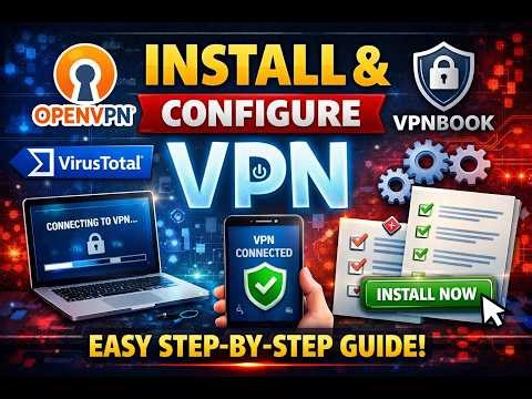 How to Install & Configure OpenVPN (VPNBook) + VirusTotal Check | Full Step-by-Step Guide 🔒