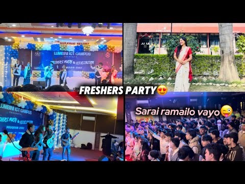 This Freshers Party Was INSANE😍| Dance, Culture & Live Band 🎶 |college program