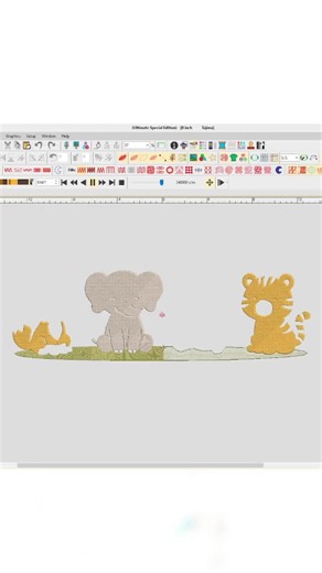 Baby Animals Embroidery Design – Lion, Elephant, Panda (digital Download) - Etsy