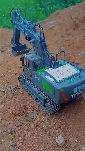 rc excavator naik bukit ter jungkir #shorts#mobilrcoffroad #automobile #excavator #toys