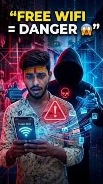 Stop Using Free Public WiFi! 🛑 (Bank Account Alert) #publicwifi #wifiplan #wifiexpert #studyvipu