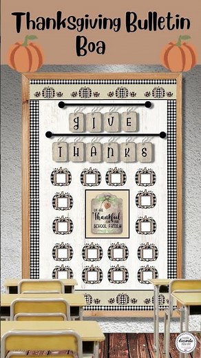 Thanksgiving Bulletin Board | Give Thanks Bulletin Board | Thanksgiving | November Printable Borders