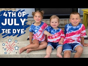 Tie Dye 4th of July Flag Shirts | How to Tie Dye with Toddlers