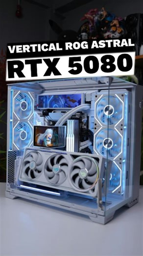 @pcpartsextremecomputer | Snow white build 🤍❄ROG Astral RTX 5080 white edition #techtok #pcgaming #edit #5080astral #pcedit #whitesetup #pcpartsextreme #amdryzen | Instagram