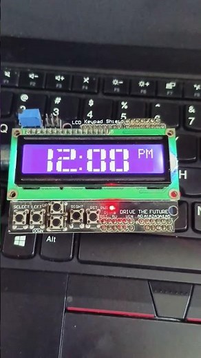 arduino lcd shield clock