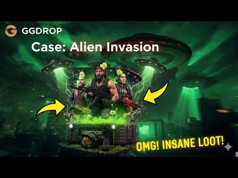 😱 AM DESCHIS "CASE: ALIEN INVASION" PE GGDROP și... CE A IEȘIT?! 👽💰