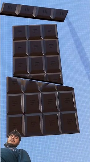 chocolate cutting 3D animation