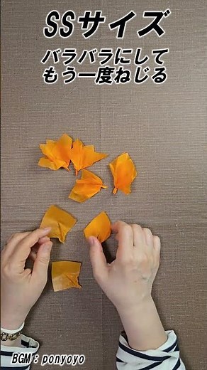 お花紙で簡単！ふわふわねじりのハロウィンつるし飾り🎃🕸️
