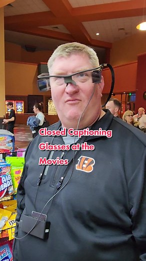 Closed Captioning Glasses at Regal Cinemas for Deaf Husband