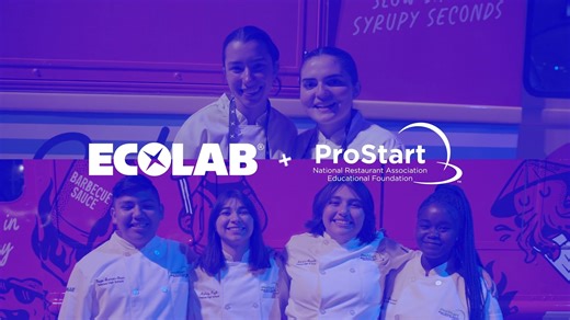 We just wrapped up our annual Sunday Night Spotlight event – Bites & Beats – during the National Restaurant Association Show (NRA) in Chicago earlier this month. This annual gathering is more than a celebration — it’s a showcase of how Ecolab, our customers, and the ProStart Program come together to invest in the future of the restaurant and hospitality industry. From food truck concepts brought to life by ProStart students, to a live performance by Grammy-nominated artist Shaboozey, the night w