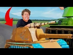 Build a Tank With Trash (ft. Mark Rober)BEN AZELART | Camhuff |Ben and Cam