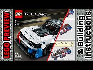 PREVIEW: 42153, LEGO TECHNIC, NASCAR Next Gen Chevrolet Camaro ZL1 & Building Instructions,LEGO 2023
