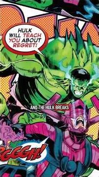 Hulk Escapes A Black Hole And BREAKS Galactus' Arms #marvel #hulk #hulksmash #marvelcomics #galactus