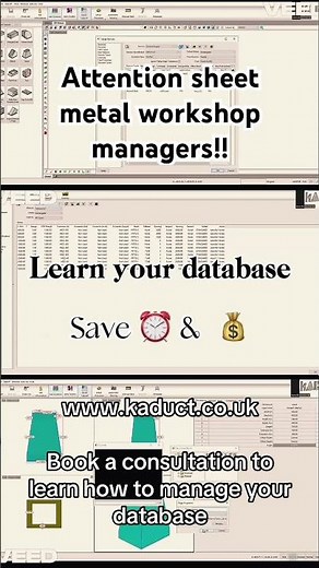 Learn to configure your Fabrication database. #ductwork #camduct #ventilation #construction