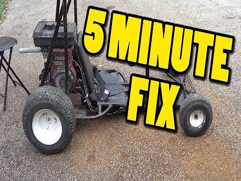 5 MINUTE FIX! Go kart carburetor service