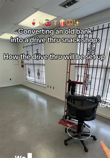 Converting a Bank into a Drive-Thru Snack Shop
