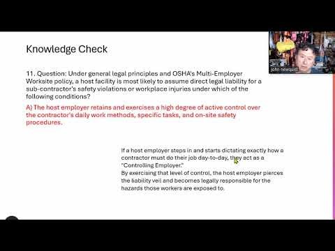 Daily Quiz ep202 Contractor Safety SSSP April 24 2026 BCSP