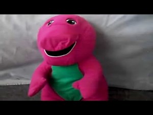 Teaching Barney toy review video.Talking interactive soft toy/plush