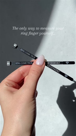 The only way to measure your ring finger yourself... This handy plastic ring sizer is one of the best ways to get the most accurate ring size reading outside of a jewelry store. You can reach out to us directly and we can send you one! #ringgoals🔥 #engagementringupgrade #moissaniteengagement #sustainableengagementrings #engagementringbrands #moissanitevsdiamonds #ringgoals💍 #daintyengagementring #ringcometrue