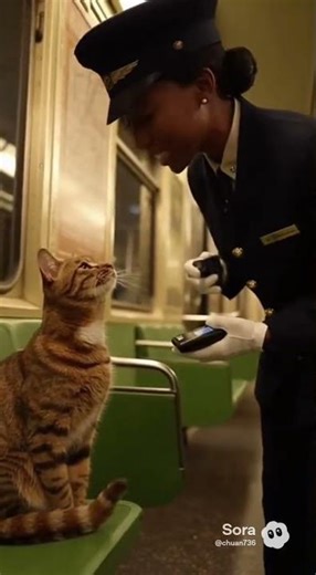 The most adorable fare dodger in history! Must watch his reaction. 😹