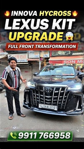 Hycross Ban Gayi Mini Lexus! 😍 Full Body Kit Transformation #shorts #ytshorts #trendingshorts #viral