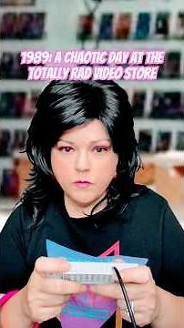 In the 80s video stores were amazing and chaotic. #videostore #80saesthetic #retrotales