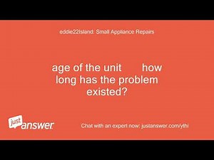Receiving an ErL code on the Home Screen of a Cuisinart