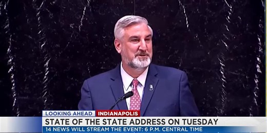 Gov. Holcomb delivering State of the State Tuesday