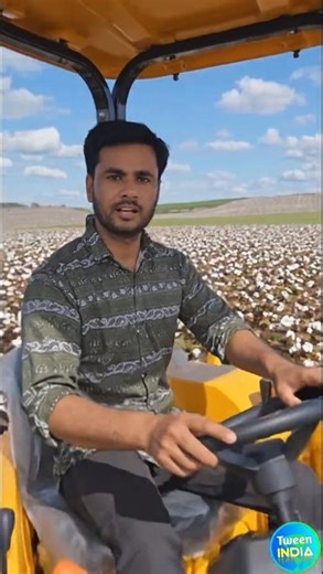 Driving Mini Tractor in Cotton Field 🌾 | Realistic Farming | Farming Simulator 25 Gameplay