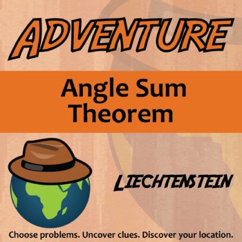 Angle Sum Theorem Activity - Printable & Digital Liechtenstein Adventure