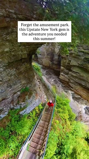 📍Ausable Chasm, Upstate New York #upstateny #newyork #adirondackmountains