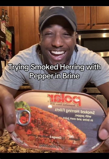 Replying to @JHugga Trying Smoked Herring Fillet with Pepper in Brine by @mw_polar You’re gonna wanna bring some scuba gear with you cause this fillet is juicy! #herring #tastetest #tinnedfish #foodreview #fyp